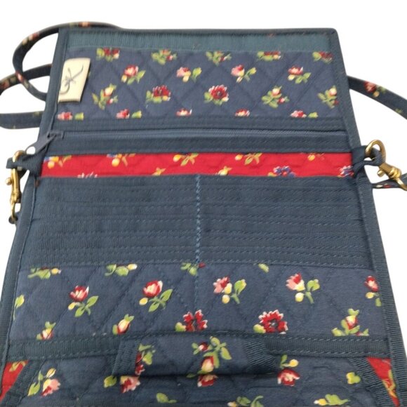 OK Floral Quilted Crossbody Fabric Purse With Adjustable Strap Cottagecore - Picture 3 of 5